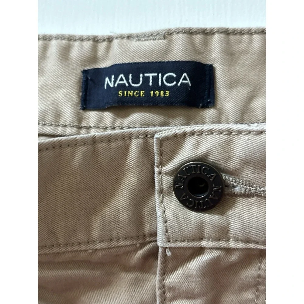 Men's Nautica Straight Fit Spinnaker Tan 33x30